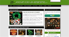 Desktop Screenshot of jocuricalaaparate.com